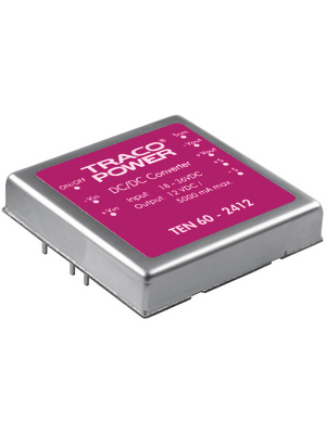 Traco Power - TEN 60-2412 - DC/DC converter 18...36 VDC 12 VDC, TEN 60-2412, Traco Power