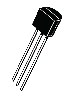 Analog Devices - AD592ANZ - Temperature sensor TO-92, AD592ANZ, Analog Devices
