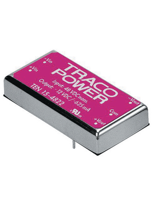 Traco Power - TEN 15-1211 - DC/DC converter 9...18 VDC 5 VDC, TEN 15-1211, Traco Power