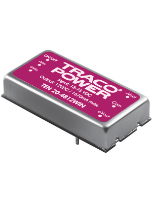 Traco Power - TEN 20-2411WIN - DC/DC converter 9...36 VDC 5 VDC, TEN 20-2411WIN, Traco Power