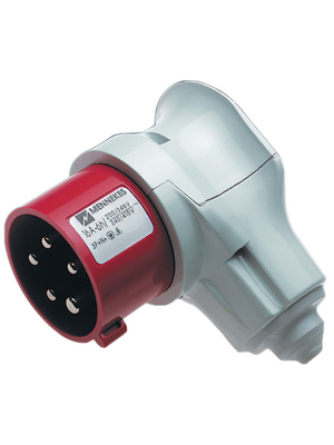 Mennekes - 3982 - CEE angular plug red 16 A/400 VAC, 3982, Mennekes