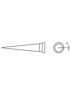 Weller - LT S - Soldering tip Conical, long shape, LT S, Weller