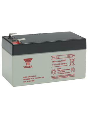 Yuasa - NP1.2-12 - Lead-acid battery 12 V 1.2 Ah, NP1.2-12, Yuasa