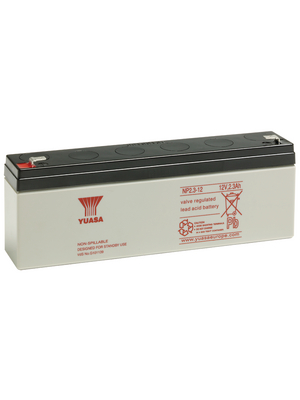 Yuasa - NP2.3-12 - Lead-acid battery 12 V 2.3 Ah, NP2.3-12, Yuasa