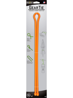 Nite Ize - GEAR TIE 32-BRIGHT ORANGE - Gear Tie 32" Bright Orange, GEAR TIE 32-BRIGHT ORANGE, Nite Ize