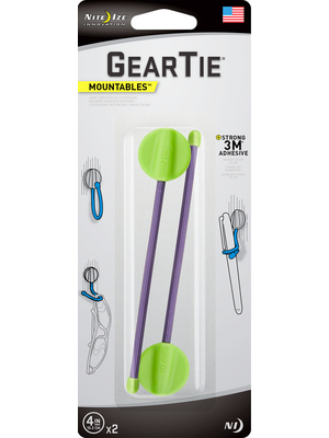 Nite Ize - GEARTIE MOUNTABLES 4 LI/PU - Gear tie, GEARTIE MOUNTABLES 4 LI/PU, Nite Ize