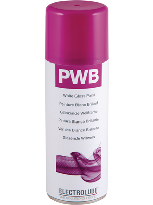 Electrolube - PWB 400, CH DE - Gloss paint, 400ml, white Spray 400 ml, PWB 400, CH DE, Electrolube