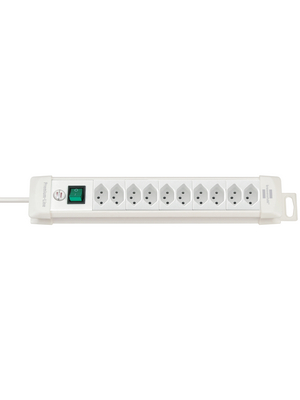 Brennenstuhl - 6222010 - Outlet strip, 1 Switch, 10xType 13, 3 m, Type 12, 6222010, Brennenstuhl