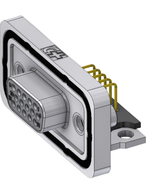 Deltron - HD-DWM15SYC/2M46UN - D-Sub Connector High Density Female 15P, HD-DWM15SYC/2M46UN, Deltron