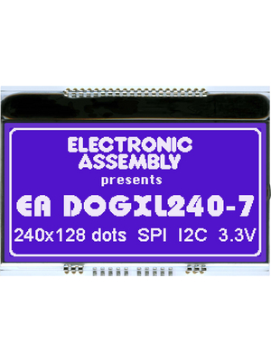 Electronic Assembly - EA DOGXL240B-7 - LCD-graphic display 240 x 128 Pixel, EA DOGXL240B-7, Electronic Assembly