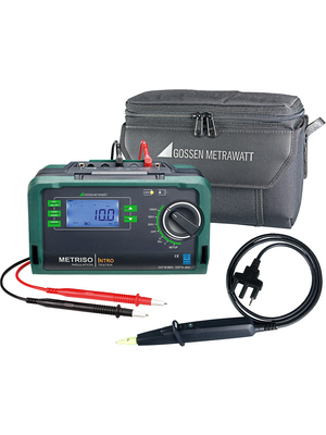 Gossen Metrawatt - METRISO INTRO-SET - Insulation tester 9.99 GOhm 250 V / 500 V / 1000 V 1000 VAC TRMS AC, METRISO INTRO-SET, Gossen Metrawatt