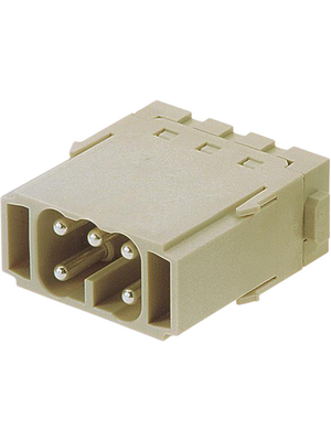 HARTING - 09 14 005 2616 - Connector Han ES, Male, Pole no.5, 16 A, 09 14 005 2616, HARTING