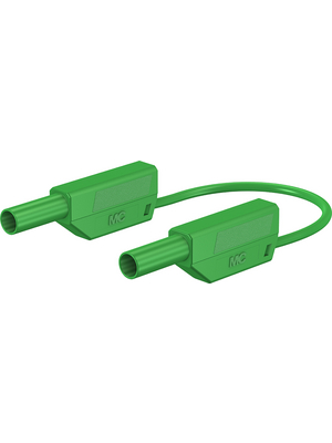 Staeubli Electrical Connectors - XVS-410/EVO 200cm grn/green - Test lead ? 4 mm green 200 cm 1 mm2 CAT II / CAT III, XVS-410/EVO 200cm grn/green, St?ubli Electrical Connectors