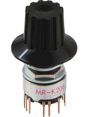 NKK - MRK206-A - Rotary wafer switch Soldering Pins 2P 6Pos, MRK206-A, NKK