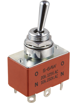 NKK - S6AW - Toggle switch on-on 2P, S6AW, NKK