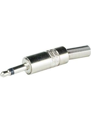 RND Connect - RND 205-00605 - Mono Jack Connector  silver, 3.5 mm, Male, RND 205-00605, RND Connect