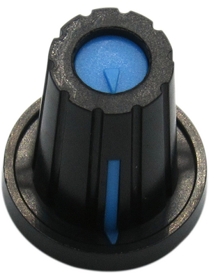 RND Components - RND 210-00310 - Push-on Knob, black, 6.0 mm D Shaft, RND 210-00310, RND Components