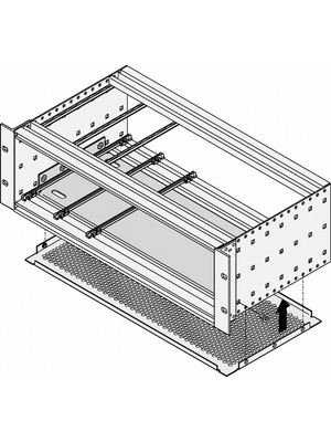 Pentair Schroff - 34563-001 - Mounting Plate 28 TE, 34563-001, Pentair Schroff