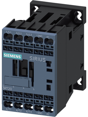 Siemens - 3RT2017-2AP01 - Contactor, 230 VAC  50/60 Hz, 3 NO, 1 make contact (NO), Spring Clamp Terminals, 3RT2017-2AP01, Siemens