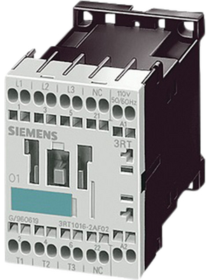 Siemens - 3RT10152AF01 - Power contactor 110 VAC  50/60 Hz 3 NO 1 make contact (NO) CAGE CLAMP Connection, 3RT10152AF01, Siemens