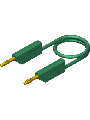 SKS Kontakttechnik - MLN 200/2,5 Au green - Test lead ? 4 mm green 200 cm 2.5 mm2 CAT I, MLN 200/2,5 Au green, SKS Kontakttechnik