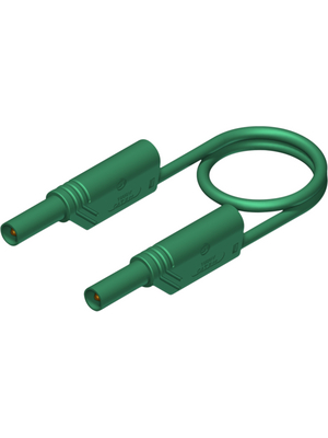 SKS Kontakttechnik - MLS SIL WS 200/1 green - Test lead ? 4 mm green 200 cm 1 mm2 CAT II, MLS SIL WS 200/1 green, SKS Kontakttechnik