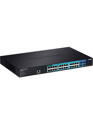 Trendnet - TL2-PG284 - 24-port Gigabit PoE Switch, 20x 10/100/1000 PoE, 4x 10/100/1000 PoE+, 4 x SFP, 19", TL2-PG284, Trendnet