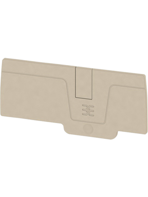 Weidmller - AEP 2C 6 - 1991970000 - End plate N/A 65 x 2.1 x 38 mm beige A, AEP 2C 6 - 1991970000, Weidmller