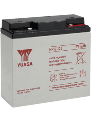 Yuasa - NP17-12I - Lead-acid battery 12 V 17 Ah, NP17-12I, Yuasa