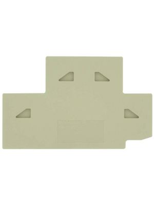 Weidmller - PAP PDK 2.5/4 - End Plate N/A PAP PDK 49.9 x 2.5 x 80.75 mm beige P-Serie, 1919720000, PAP PDK 2.5/4, Weidmller