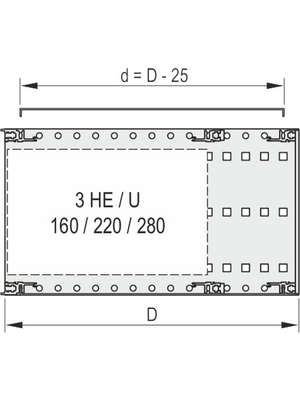 Pentair Schroff - 24560-043 - Cover Plate 63 TE, 24560-043, Pentair Schroff