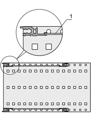 Pentair Schroff - 24561-031 - Cover Plate 42 TE, 24561-031, Pentair Schroff