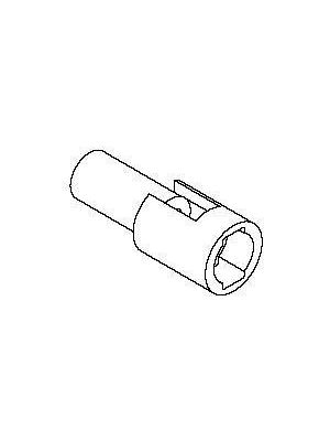 Molex - 0306-2011 - Crimp housing Pitch3.68 mm Poles 1 Standard .062", 0306-2011, Molex