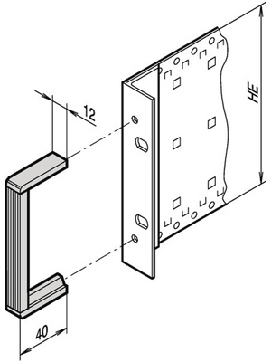 Pentair Schroff - 10502-050 - Front Handle, 10502-050, Pentair Schroff