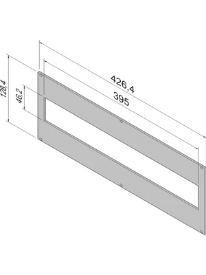 Pentair Schroff - 24563-096 - Front panel 3 HE 84 TE, 24563-096, Pentair Schroff