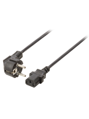 Valueline - VLEP10000B100 - Power Cable Type F (CEE 7/4) IEC-320-C13 10.0 m, VLEP10000B100, Valueline