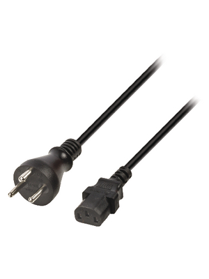 Valueline - VLEP11400B100 - Power Cable Denmark Male IEC-320-C13 10.0 m, VLEP11400B100, Valueline