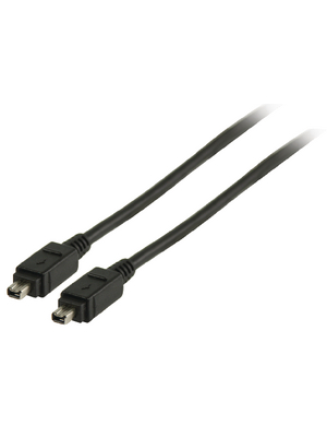 Valueline - VLCP62000B2.00 - FireWire cable 2.00 m black, VLCP62000B2.00, Valueline