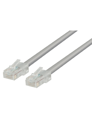 Valueline - VLCT85000E05 - Patch cable CAT5 UTP 0.50 m grey, VLCT85000E05, Valueline