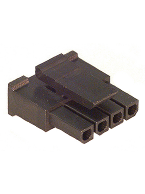 Molex - 43645-0400 - Female contact housing single row Pitch3 mm Poles 1 x 4 Micro-Fit, 43645-0400, Molex