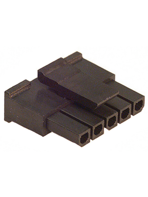 Molex - 43645-0500 - Female contact housing single row Pitch3 mm Poles 1 x 5 Micro-Fit, 43645-0500, Molex