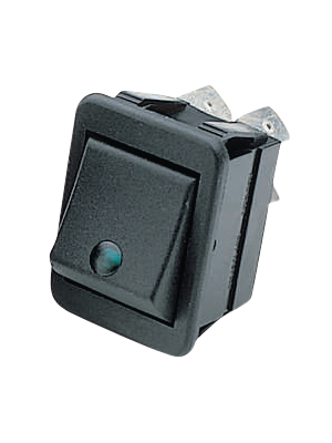 Arcolectric - C1553PBNAJ - Rocker switch 2P 16 A 250 VAC, C1553PBNAJ, Arcolectric