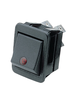 Arcolectric - C1553PBNAW - Rocker switch 2P 16 A 250 VAC, C1553PBNAW, Arcolectric