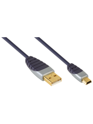 Bandridge - SCL4402 - Mini USB 2.0 cable 2.00 m black, SCL4402, Bandridge