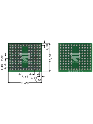 Roth Elektronik - RE943-S1 - Prototyping board FR4 epoxy fibre-glass + HAL, RE943-S1, Roth Elektronik