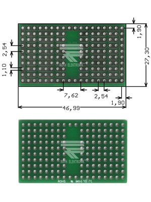 Roth Elektronik - RE943-S2 - Prototyping board FR4 epoxy fibre-glass + HAL, RE943-S2, Roth Elektronik