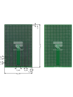 Roth Elektronik - RE944-S3 - Prototyping board FR4 epoxy fibre-glass + HAL, RE944-S3, Roth Elektronik