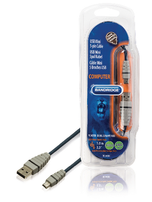 Bandridge - BCL4401 - USB 2.0 Cable 1.00 m blue, BCL4401, Bandridge