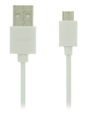 Sweex Europe BV - SMCA0202-01 - USB 2.0 Cable 1.00 m white, SMCA0202-01, Sweex Europe BV