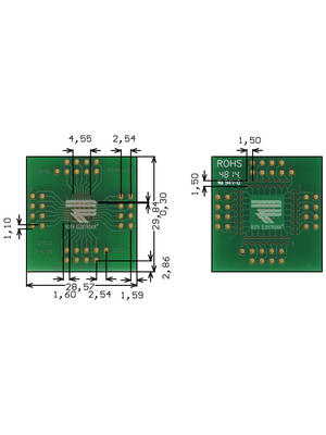 Roth Elektronik - RE965-07E - Prototyping board FR4 Epoxide + chem. Au, RE965-07E, Roth Elektronik